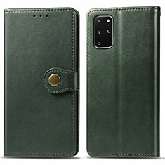 Leather Case Stands Flip Cover Holder S05D for Samsung Galaxy S20 Plus 5G Green