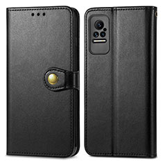 Leather Case Stands Flip Cover Holder S05D for Xiaomi Civi 5G Black