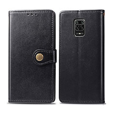 Leather Case Stands Flip Cover Holder S05D for Xiaomi Poco M2 Pro Black