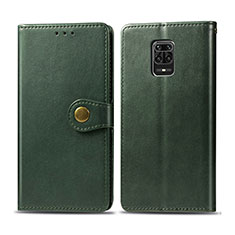 Leather Case Stands Flip Cover Holder S05D for Xiaomi Poco M2 Pro Green