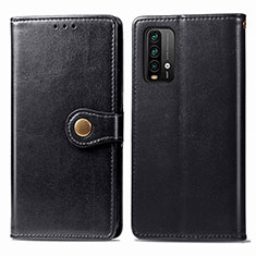 Leather Case Stands Flip Cover Holder S05D for Xiaomi Redmi 9 Power Black