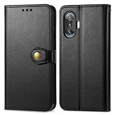 Leather Case Stands Flip Cover Holder S05D for Xiaomi Redmi K40 Gaming 5G Black