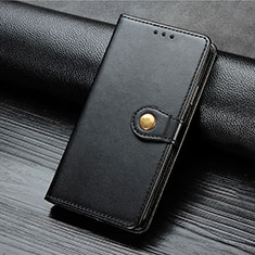 Leather Case Stands Flip Cover Holder S07D for Xiaomi Poco M2 Black