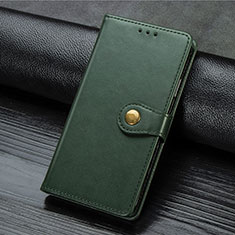 Leather Case Stands Flip Cover Holder S07D for Xiaomi Poco M2 Green