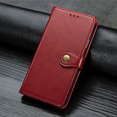 Leather Case Stands Flip Cover Holder S07D for Xiaomi Poco M2 Red