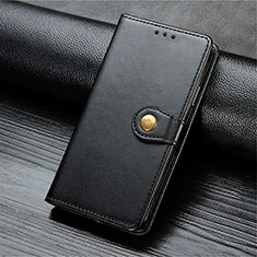 Leather Case Stands Flip Cover Holder S07D for Xiaomi Redmi 10X 5G Black