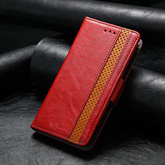 Leather Case Stands Flip Cover Holder S10D for Huawei Honor 60 5G Red