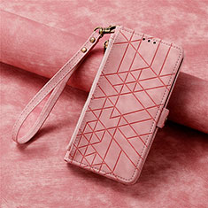 Leather Case Stands Flip Cover Holder S17D for Samsung Galaxy S20 FE 4G Pink