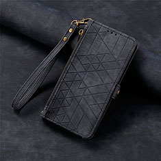 Leather Case Stands Flip Cover Holder S18D for Google Pixel 6 Pro 5G Black