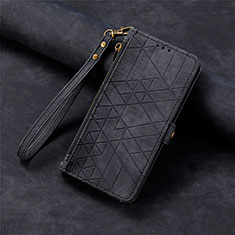 Leather Case Stands Flip Cover Holder S18D for Realme V50s 5G Black