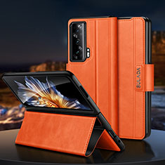 Leather Case Stands Flip Cover Holder SD1 for Huawei Honor Magic Vs Ultimate 5G Orange