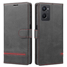 Leather Case Stands Flip Cover Holder SY1 for OnePlus Nord N20 5G Black