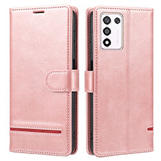 Leather Case Stands Flip Cover Holder SY1 for Realme 9 SE 5G Pink