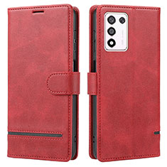 Leather Case Stands Flip Cover Holder SY1 for Realme 9 SE 5G Red