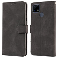 Leather Case Stands Flip Cover Holder SY1 for Realme C12 Black