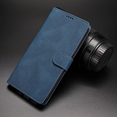 Leather Case Stands Flip Cover Holder SY3 for Google Pixel 6 5G Blue