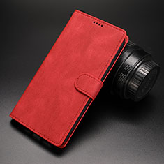 Leather Case Stands Flip Cover Holder SY3 for Google Pixel 6 5G Red