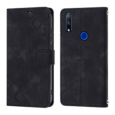 Leather Case Stands Flip Cover Holder Y01B for Huawei P Smart Z (2019) Black