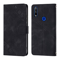 Leather Case Stands Flip Cover Holder Y01B for Huawei Y9 Prime (2019) Black