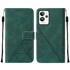 Leather Case Stands Flip Cover Holder Y01B for Realme GT2 Pro 5G Green