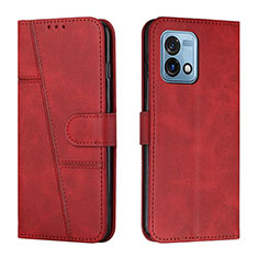 Leather Case Stands Flip Cover Holder Y01X for Motorola Moto G Stylus (2023) 5G Red