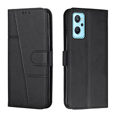 Leather Case Stands Flip Cover Holder Y01X for Realme 10 5G Black