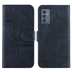 Leather Case Stands Flip Cover Holder Y01X for Samsung Galaxy A15 4G Blue