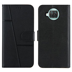 Leather Case Stands Flip Cover Holder Y01X for Xiaomi Mi 10i 5G Black