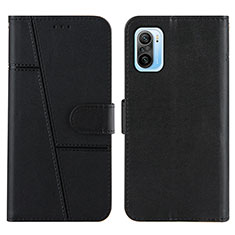 Leather Case Stands Flip Cover Holder Y01X for Xiaomi Mi 11i 5G Black