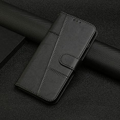 Leather Case Stands Flip Cover Holder Y01X for Xiaomi Poco X5 Pro 5G Black
