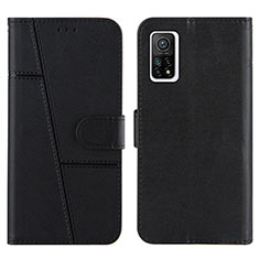 Leather Case Stands Flip Cover Holder Y01X for Xiaomi Redmi K30S 5G Black