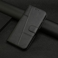 Leather Case Stands Flip Cover Holder Y01X for Xiaomi Redmi Note 12 Pro 5G Black