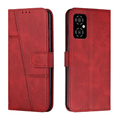 Leather Case Stands Flip Cover Holder Y01X for Xiaomi Redmi Note 12R Pro 5G Red