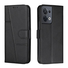 Leather Case Stands Flip Cover Holder Y01X for Xiaomi Redmi Note 13 Pro 5G Black