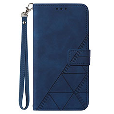 Leather Case Stands Flip Cover Holder Y02B for Samsung Galaxy A23 5G Blue
