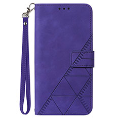 Leather Case Stands Flip Cover Holder Y02B for Samsung Galaxy A23 5G Purple