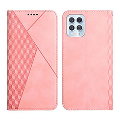 Leather Case Stands Flip Cover Holder Y02X for Motorola Moto Edge S 5G Rose Gold