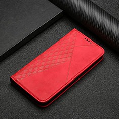 Leather Case Stands Flip Cover Holder Y02X for Samsung Galaxy A13 4G Red