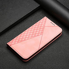 Leather Case Stands Flip Cover Holder Y02X for Samsung Galaxy A13 4G Rose Gold