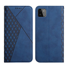 Leather Case Stands Flip Cover Holder Y02X for Samsung Galaxy A22s 5G Blue