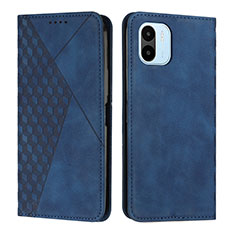 Leather Case Stands Flip Cover Holder Y02X for Xiaomi Poco C50 Blue