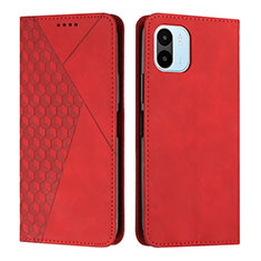 Leather Case Stands Flip Cover Holder Y02X for Xiaomi Poco C50 Red