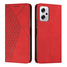 Leather Case Stands Flip Cover Holder Y02X for Xiaomi Poco X4 GT 5G Red