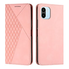 Leather Case Stands Flip Cover Holder Y02X for Xiaomi Redmi A2 Plus Rose Gold