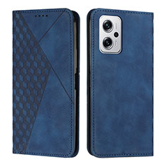 Leather Case Stands Flip Cover Holder Y02X for Xiaomi Redmi K50i 5G Blue