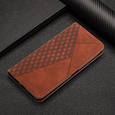 Leather Case Stands Flip Cover Holder Y02X for Xiaomi Redmi K60 5G Brown