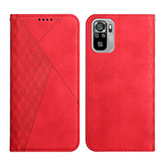 Leather Case Stands Flip Cover Holder Y02X for Xiaomi Redmi Note 11 SE India 4G Red