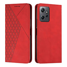 Leather Case Stands Flip Cover Holder Y02X for Xiaomi Redmi Note 12 4G Red