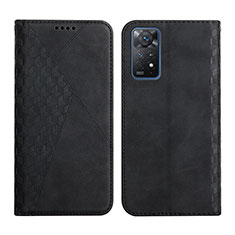 Leather Case Stands Flip Cover Holder Y02X for Xiaomi Redmi Note 12 Pro 4G Black