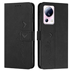 Leather Case Stands Flip Cover Holder Y03X for Xiaomi Civi 2 5G Black